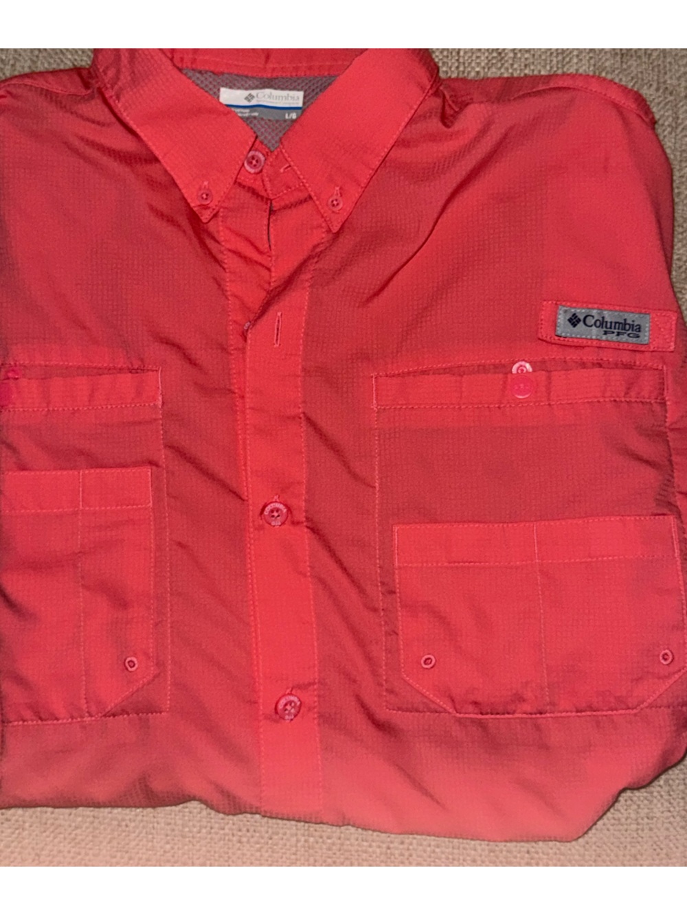 Columbia Men's Coral Short-Sleeve Button-Up Performance Shirt